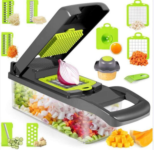 CORTADOR DE VERDURAS MULTIUSOS: 12 TIPOS DE CORTE EN UNO